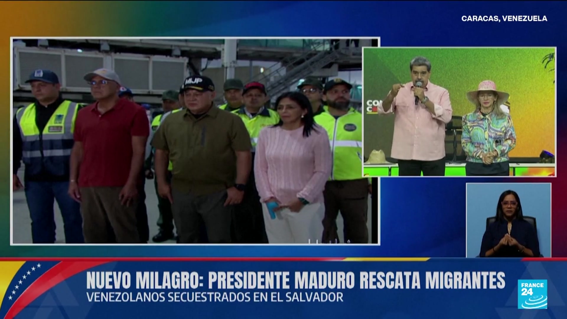 'Video thumbnail for Venezuelan migrants detained in the US returned to Caracas after prisoner swap'
