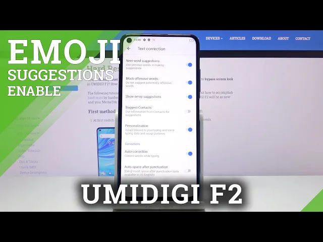 Video thumbnail for How to Show Emoji Suggestions in UMIDIGI F2 – Predictive Emoji Feature