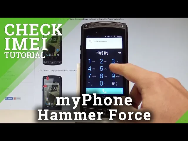 Video thumbnail for How to Get Access to IMEI and Serial Number in myPhone Hammer Force |HardReset.Info