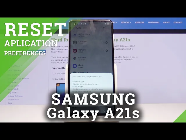 Video thumbnail for How to Reset App Preferences in Samsung Galaxy A21s - Original Apps Settings