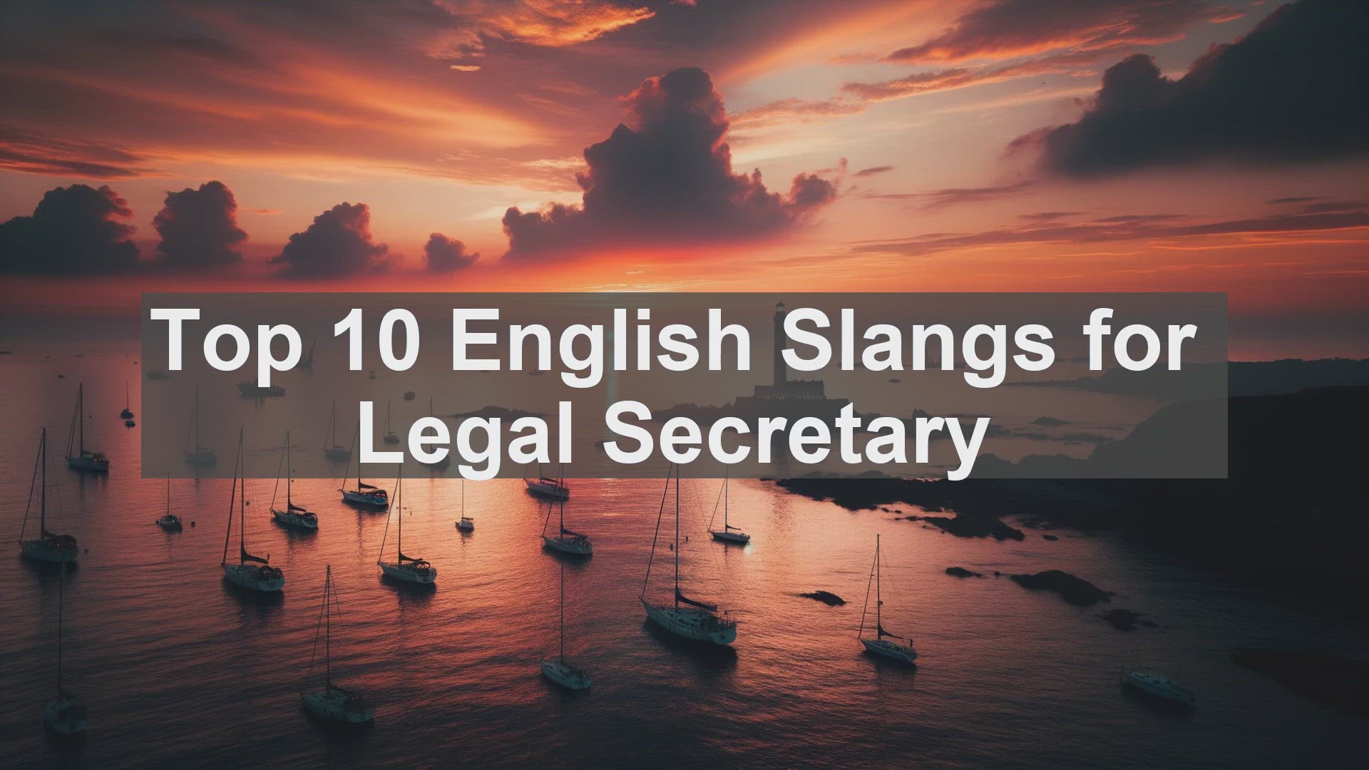'Video thumbnail for Top 10 English Slangs for Legal Secretary'