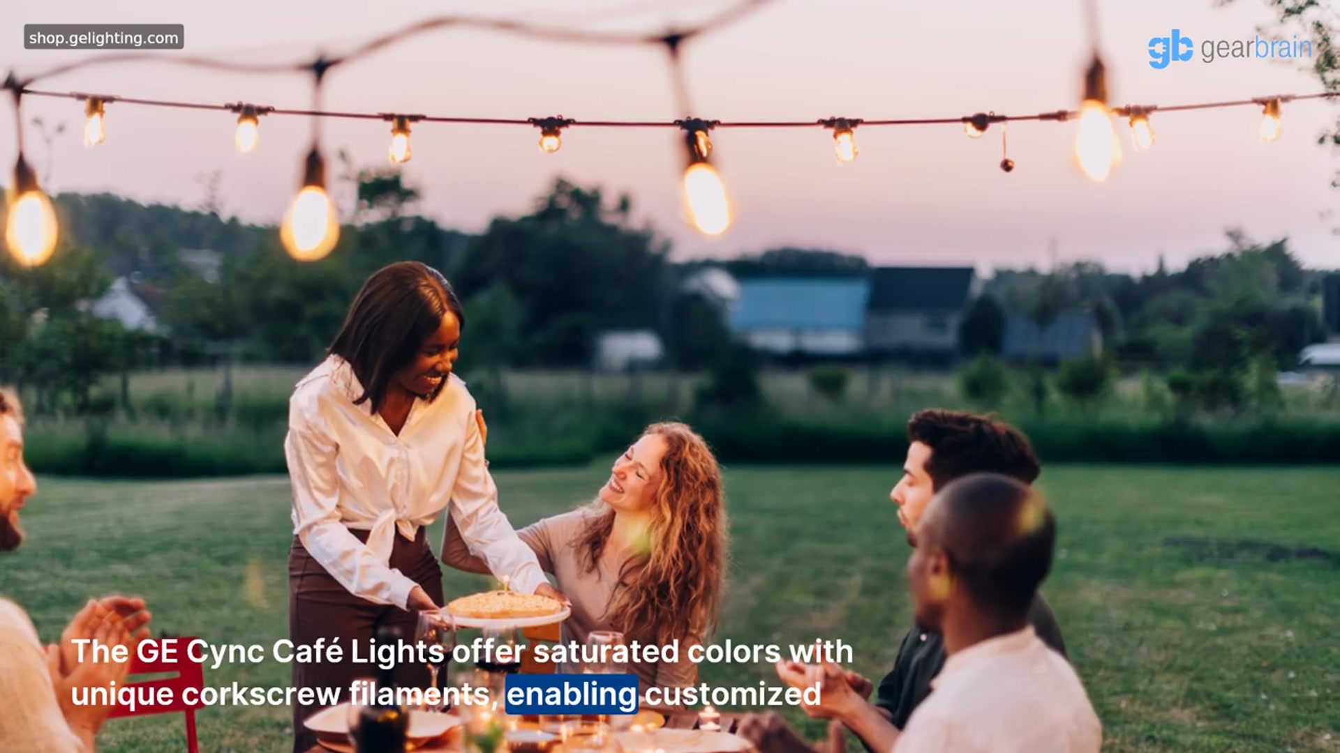 'Video thumbnail for Light Up Your Outdoor Space: Everything You Need to Know About GE Cync Dynamic Effects Smart Café Lights'