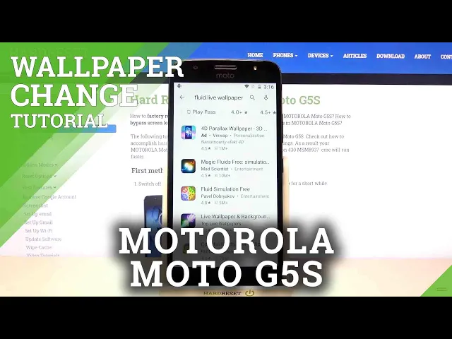Video thumbnail for How to Customize Wallpaper in Motorola Moto G5s with Magic Fluids Free App?