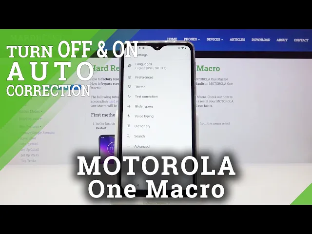 Video thumbnail for How to Enable Autocorrection in MOTOROLA One Macro – Enter Text Correction Options