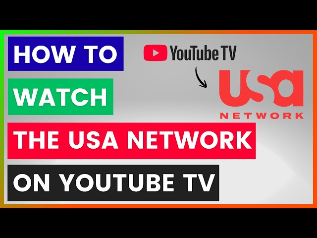 Video thumbnail for How To Watch The USA Network On YouTube TV? [in 2026]