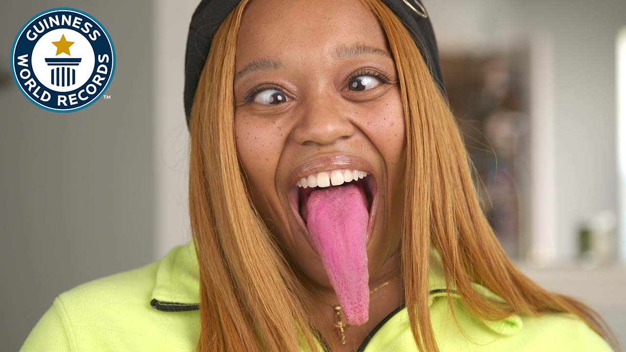 'Video thumbnail for Longest tongue in the world!'