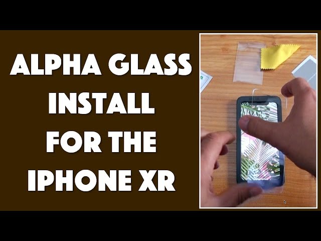 Video thumbnail for Otter Box Alpha Glass for the iPhone XR - Installed!