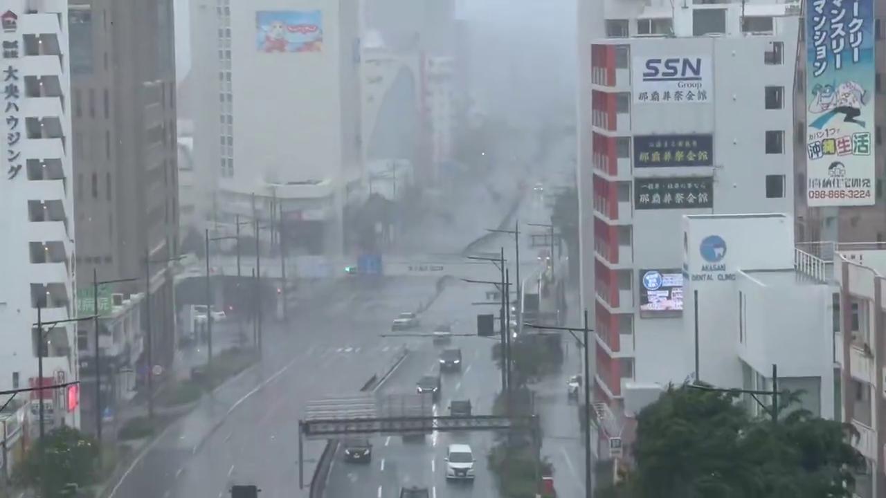 Video thumbnail for Japan: Typhoon Jangmi Lashes Okinawa and Amami Islands With Destructive Winds 3.
