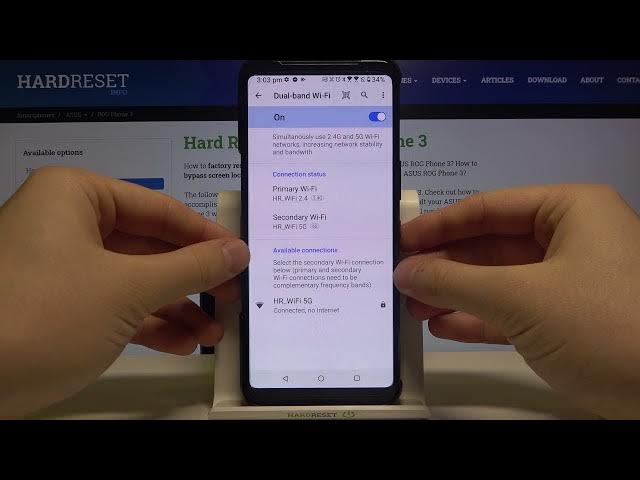 Video thumbnail for How to Activate Dual Band Wi-Fi in ASUS ROG Phone 3? 2 WiFi Networks