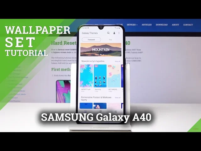 Video thumbnail for How to Change Wallpaper in SAMSUNG Galaxy A40