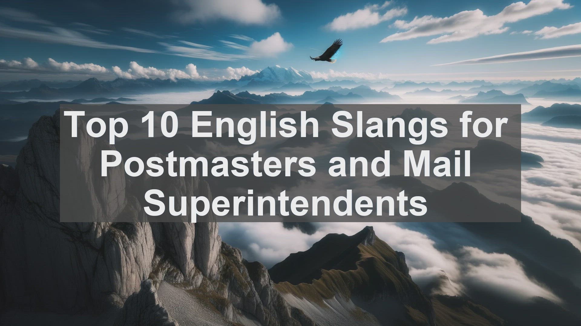 'Video thumbnail for Top 10 English Slangs for Postmasters and Mail Superintendents'