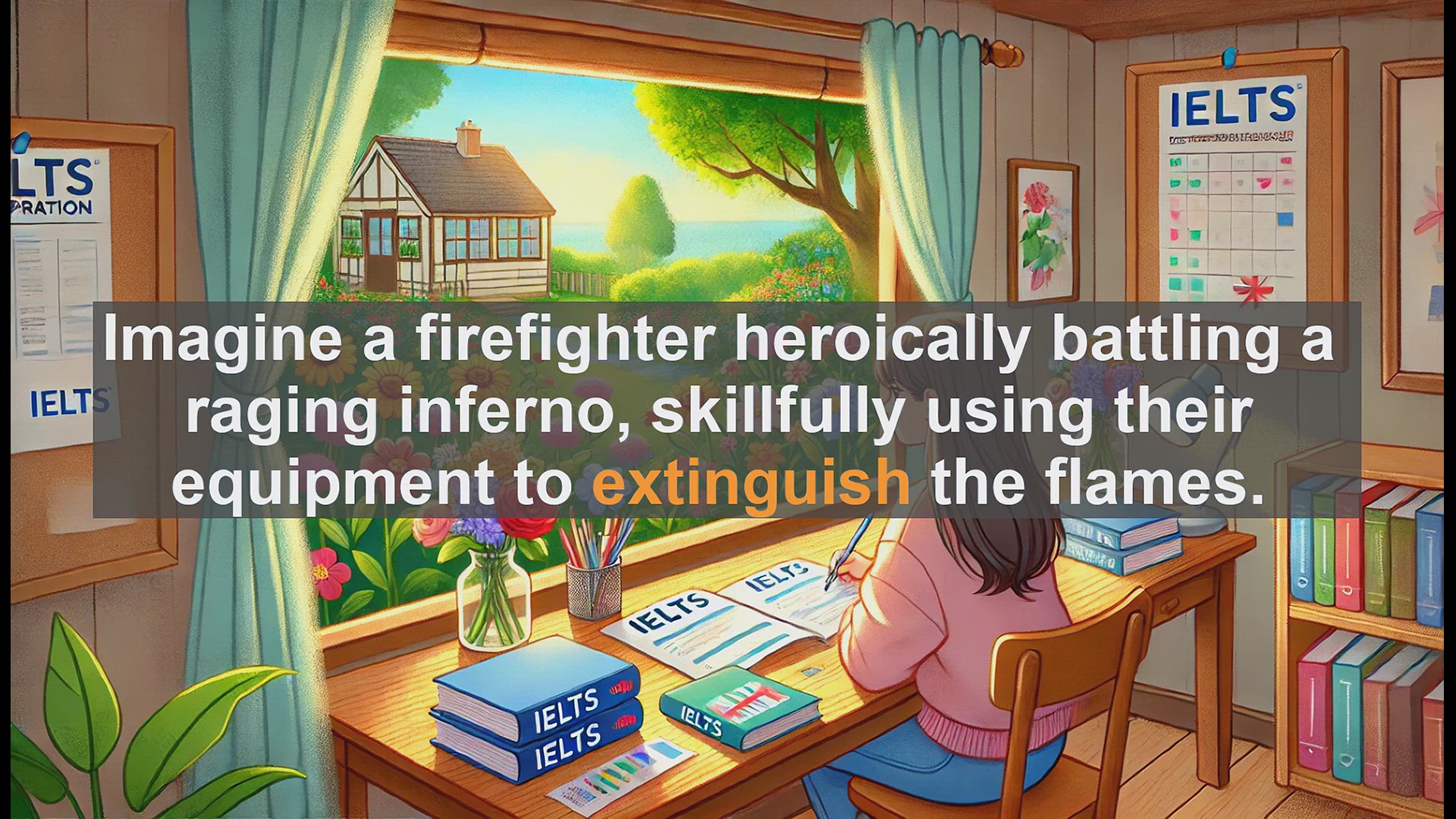 'Video thumbnail for 5000 Must Know IELTS 8.0 Vocabulary - Mastering 'Extinguish': Boost Your IELTS Score to 8.0'