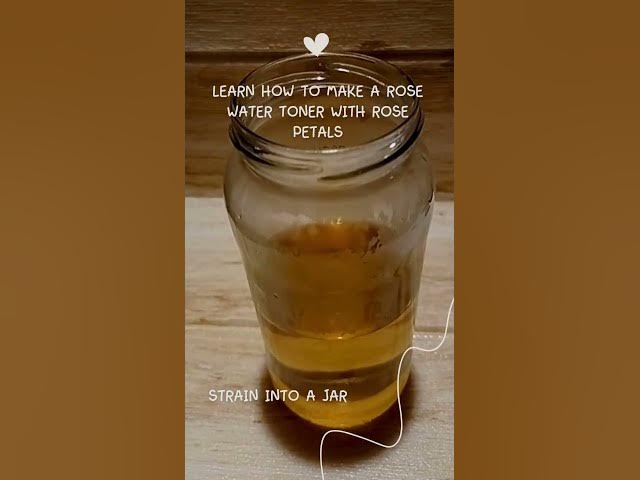 Video thumbnail for How To Make Rose Water Toner  #shorts  #naturalcosmetic #naturalbeauty