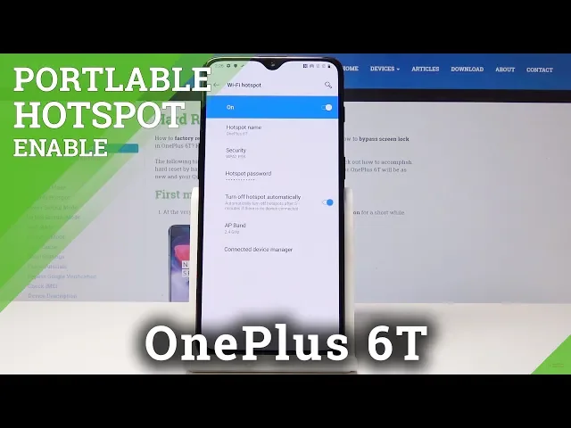 Video thumbnail for How to Enable Portable Hotspot in OnePlus 6T - Share Mobile Data