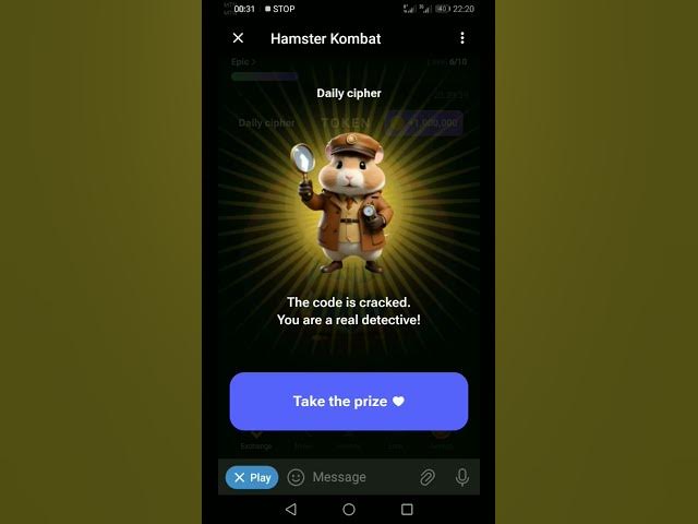 Video thumbnail for 16th June Hamster Kombat Cipher Morse Code #shorts