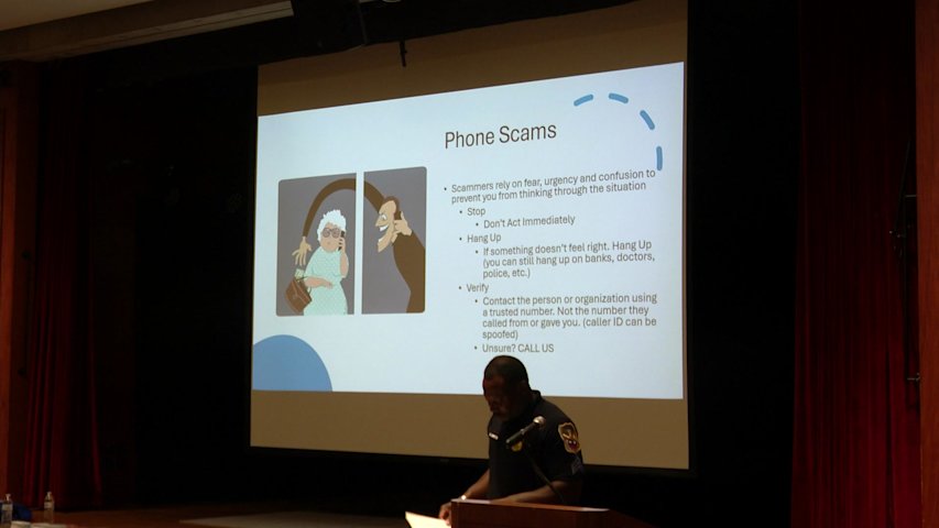 Video thumbnail for Port Washington police warn residents about scams targeting seniors