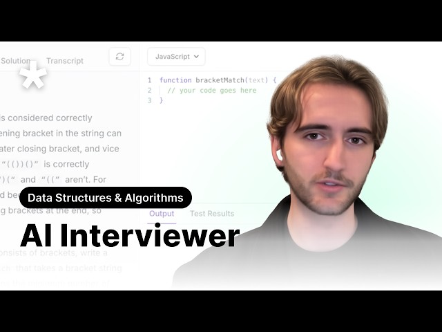 Video thumbnail for AI Interview Practice Tool | Data Structures & Algorithms Interviews
