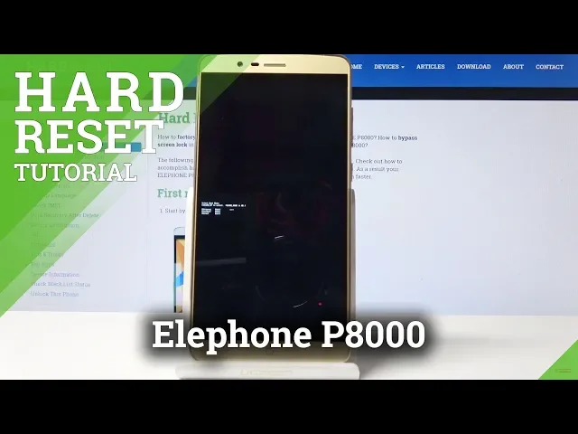 Video thumbnail for Elephone P8000 Hard Reset / Screen Lock Removal
