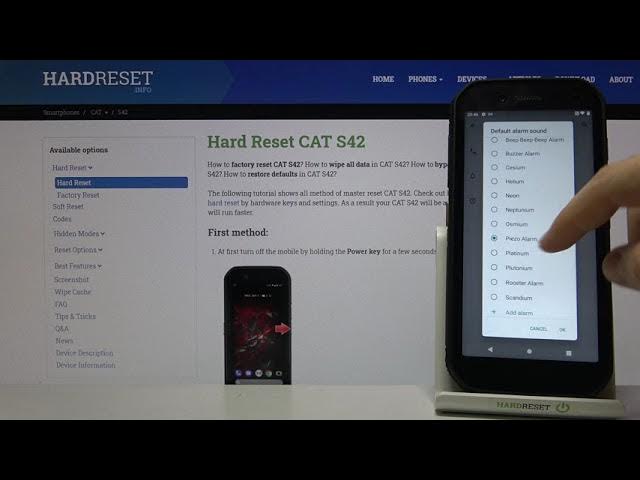 Video thumbnail for Alarm Tones on CAT S42 – Default Sounds of Alarms