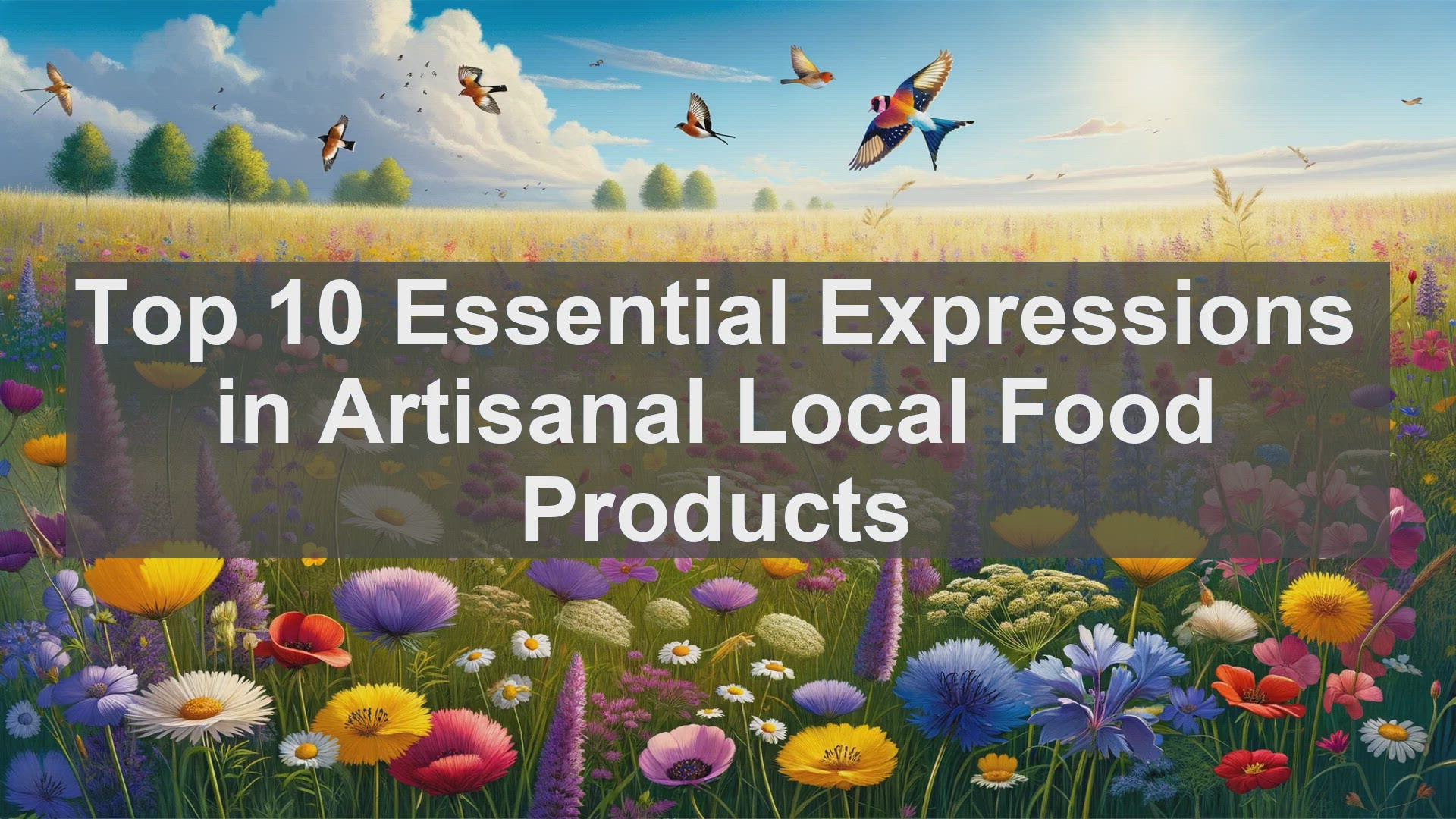 'Video thumbnail for Top 10 Essential Expressions in Artisanal Local Food Products'