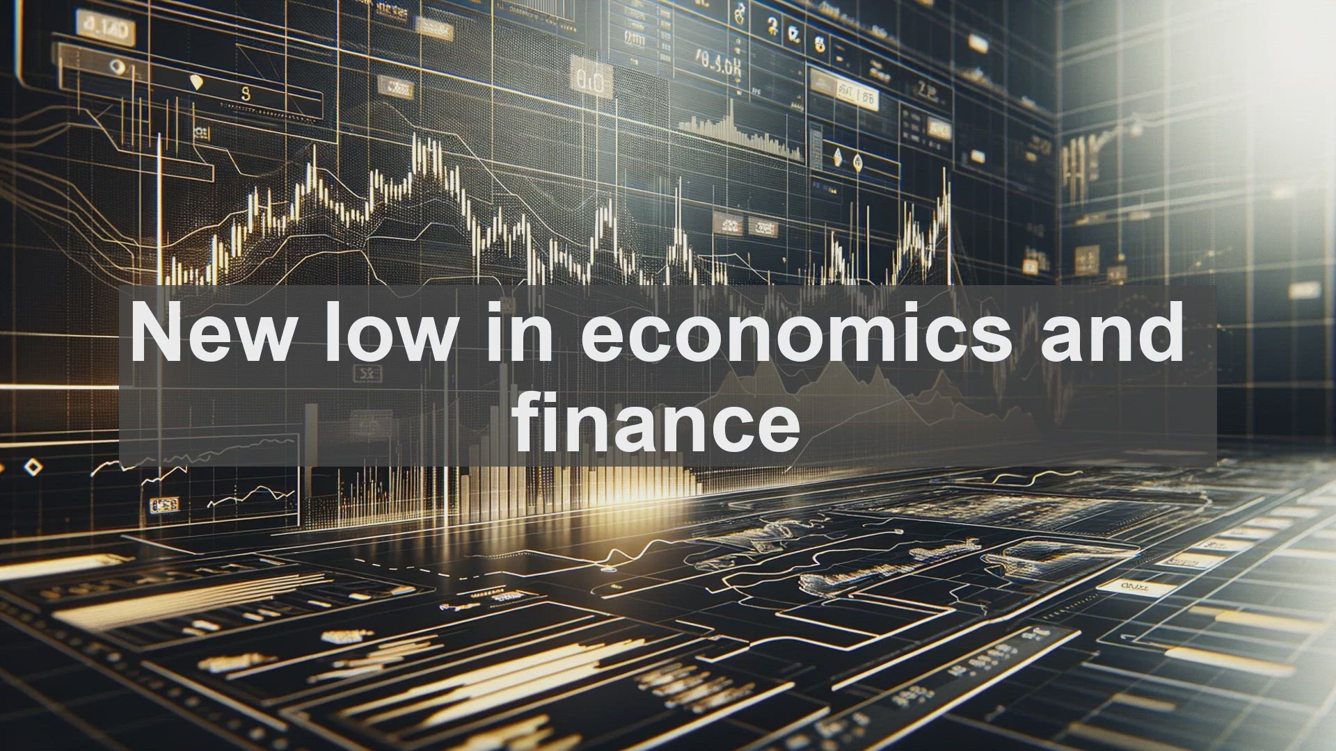 'Video thumbnail for New low in economics and finance'