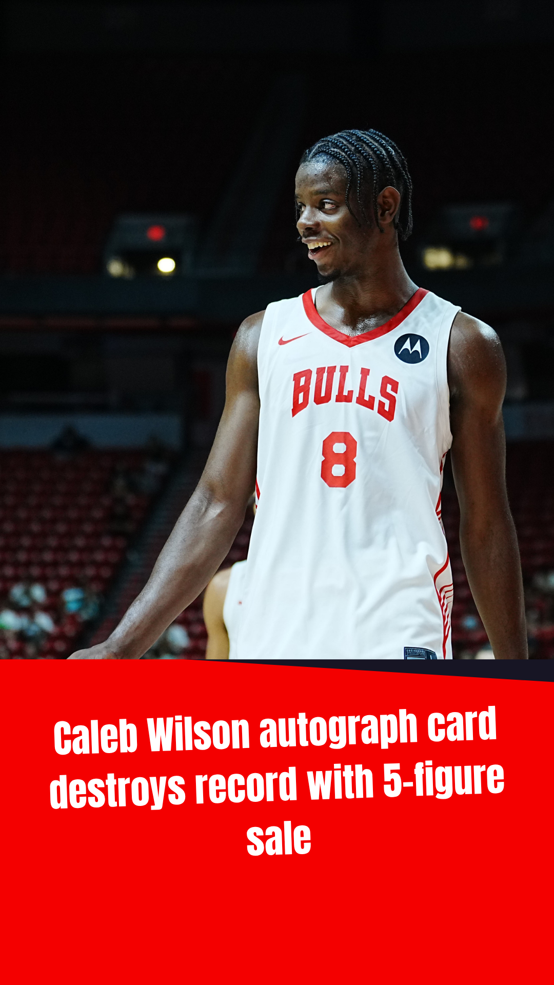 Video thumbnail for Caleb Wilson autograph card destroys record with 5-figure sale