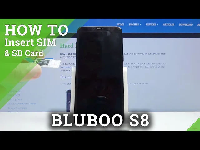 Video thumbnail for How to Insert SIM & SD Cards into Bluboo S8 – Find Card Slot / Card Input
