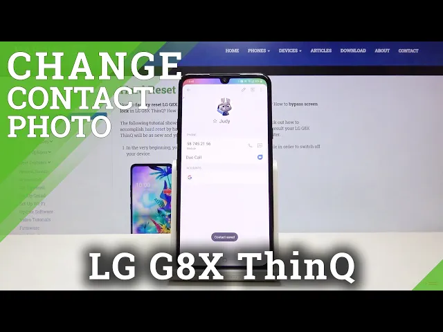 Video thumbnail for How to Add Photo to Numbers in LG G8X ThinQ – Set Up Photo to Number