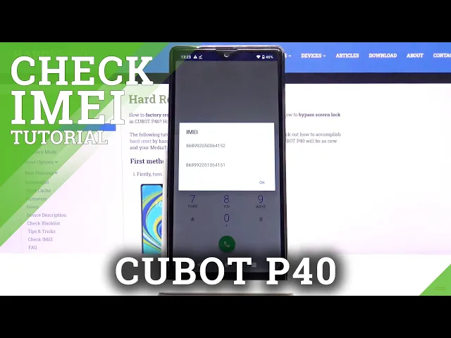 Video thumbnail for How to Locate IMEI in CUBOT P40 – Find IMEI Info and Serial Number