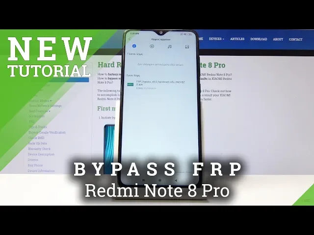 Video thumbnail for How to Unlock FRP in XIAOMI Redmi Note 8 Pro - Bypass Google Verification