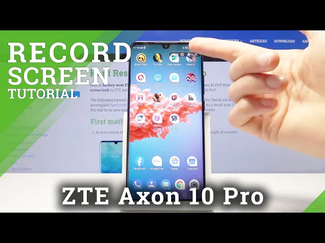 Video thumbnail for How to Record Screen in ZTE Axon 10 Pro – Screen Recorder