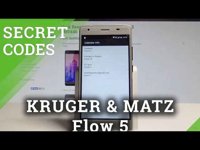 Video thumbnail for How to Use Secret Codes in KRUGER & MATZ Flow 5 - Android Hidden Mode |HardReset.Info