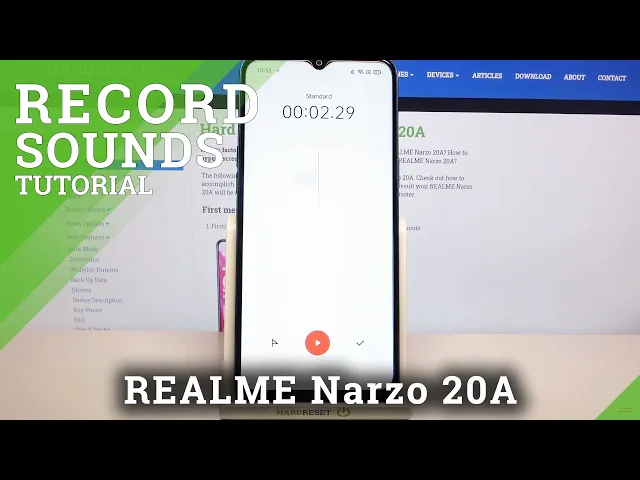 Video thumbnail for How to Record Sounds on REALME Narzo 20A – Use Voice Recorder