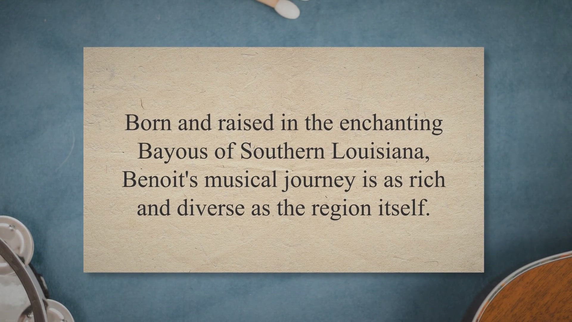 'Video thumbnail for Tab Benoit: The Soulful Journey of a Bayou Guitarist'