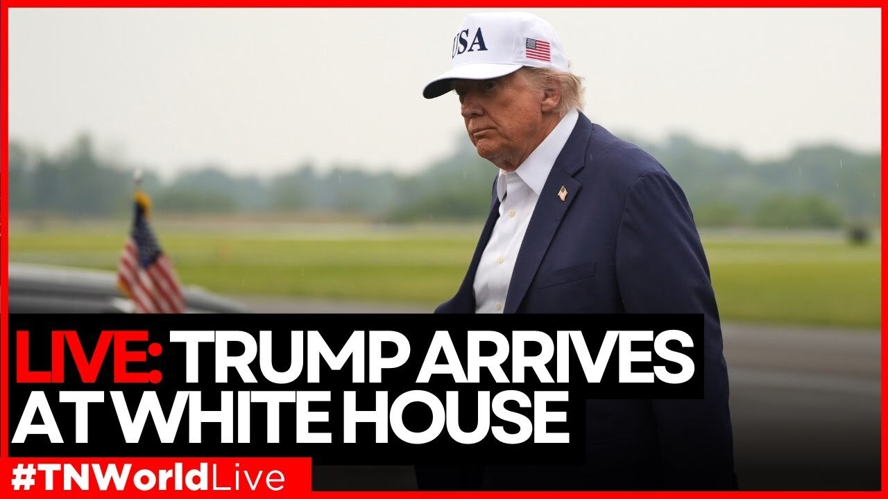 Video thumbnail for LIVE: Donald Trump Arrives at White House – Live Coverage from Washington, D.C. | Times Now World