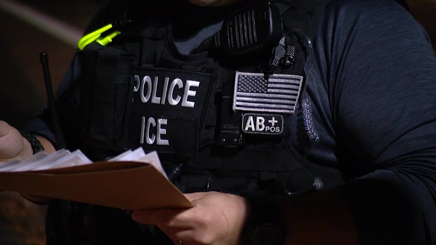 Video thumbnail for CT bans ICE agents from wearing face masks. Now a judge is deciding whether to block the law
