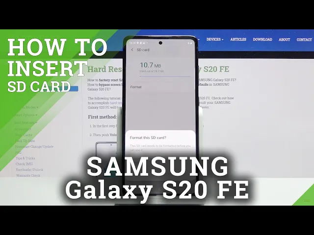Video thumbnail for How to Format SD Card in SAMSUNG Galaxy S20 FE – Fix Memory Card Problems