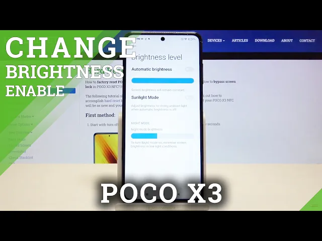 Video thumbnail for Enable Auto-Brightness in POCO X3 NFC – Activate Adaptive Brightness Feature