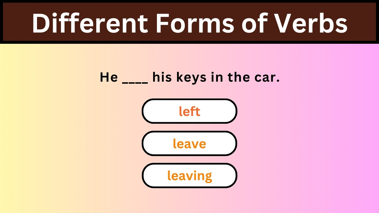 'Video thumbnail for English Grammar Practice || Different Forms of Verbs Part 5 || English Grammar Test'