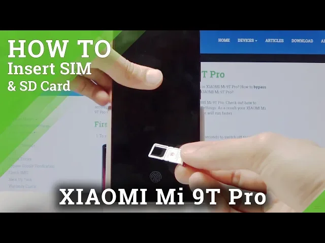 Video thumbnail for How to Insert Nano SIM Card in XIAOMI Mi 9T Pro - SIM Card Installation