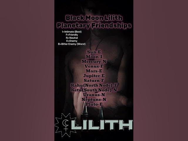 Video thumbnail for #blackmoonlilith #lilith #astrology