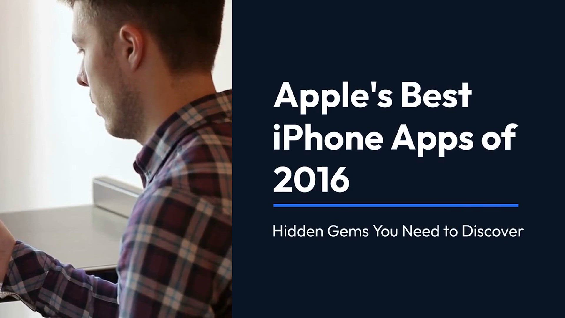 'Video thumbnail for Apple's Best iPhone Apps of 2016: Hidden Gems You Need to Discover'