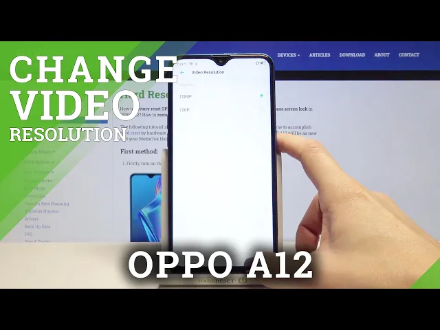 Video thumbnail for How to Set Up Video Quality in OPPO A12 – Video Resolution
