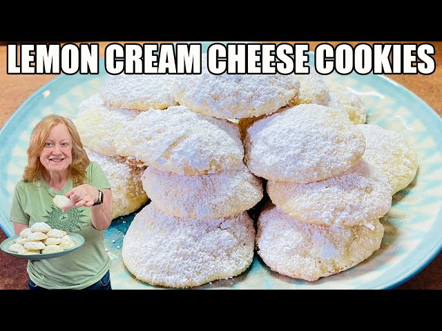 Video thumbnail for LEMON CREAM CHEESE COOKIES Melt In Your Mouth Cookie