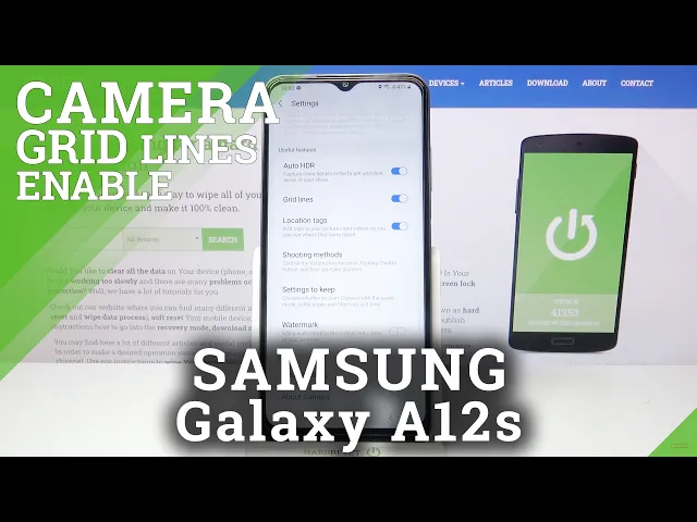 Video thumbnail for How to Enable Camera Gridlines in SAMSUNG Galaxy A12s – Disable Grid Lines