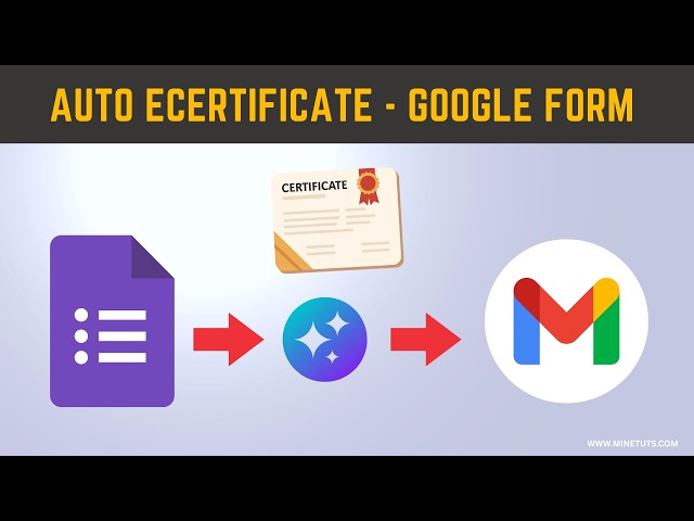 Video thumbnail for How to Generate E-Certificates from Google Forms Automatically in Seconds