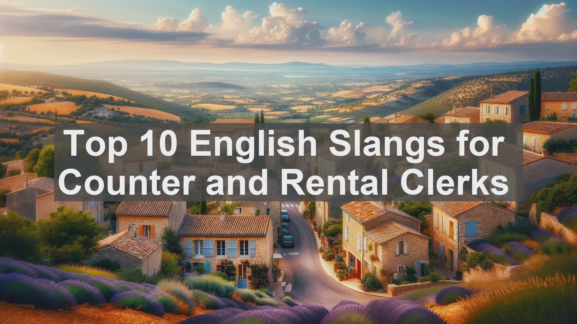 'Video thumbnail for Top 10 English Slangs for Counter and Rental Clerks'