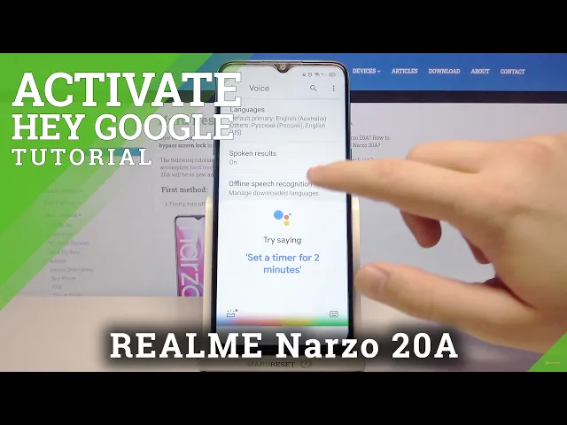 Video thumbnail for How to Switch Off “Hey Google” Option on REALME Narzo 20A – Google Assistant