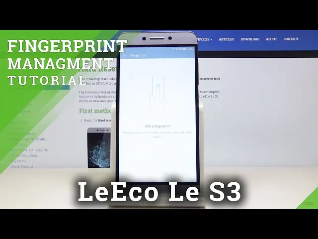 Video thumbnail for How to Set Fingerprint Password on LeEco Le S3 – Fingerprint Lock