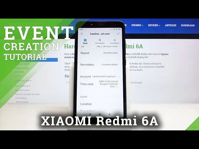 Video thumbnail for How to Add Event to Calendar in XIAOMI REDMI 6A – Personalize Event